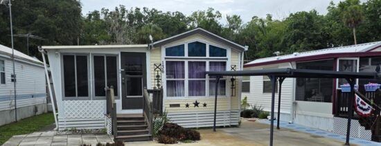 An exterior view of 138 Travel Park Dr Lot 136