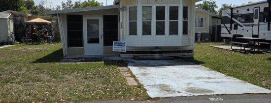 An exterior view of 138 Travel Park Dr. Lot 169