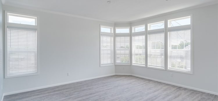Bay windows provide ample natural light