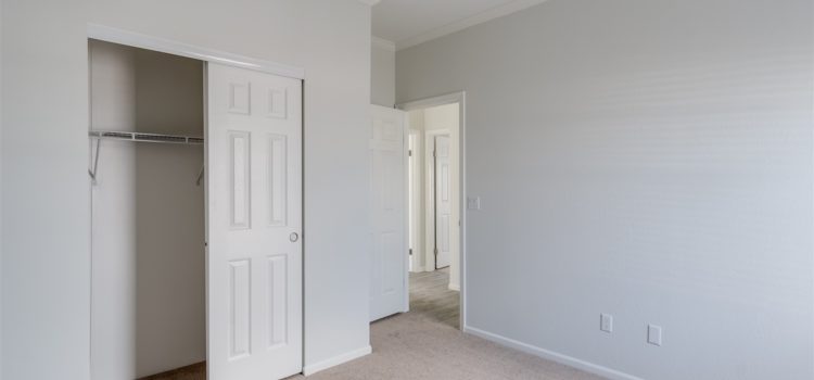 Guest room with ample closet space