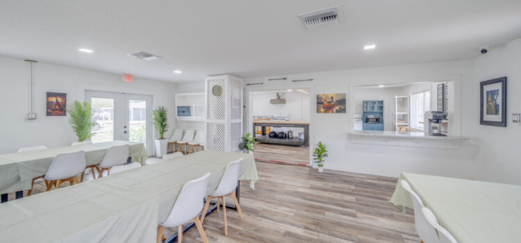 Mix and mingle in the community clubhouse