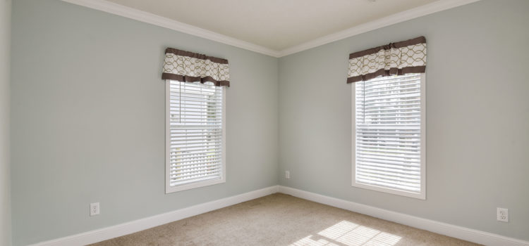 Master bedroom with large windows