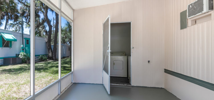 Equipped with washer and dryer
